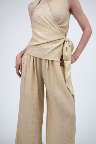 NIESHA WRAP TOP (SAND)