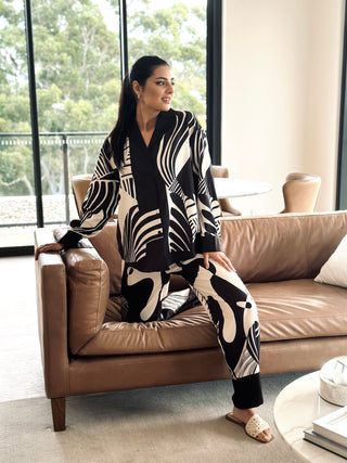 Zander Painterly Oversized Shirt